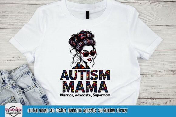 Autism Mama PNG Design