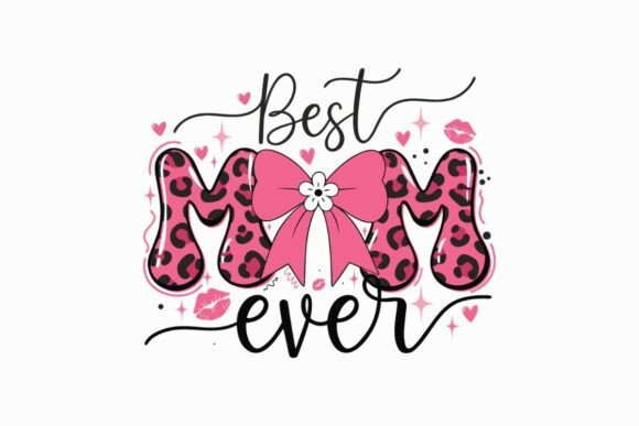 Best Mom Ever Pink Leopard SVG