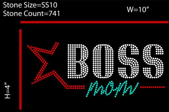 Boss Mom, Rhinestone Design