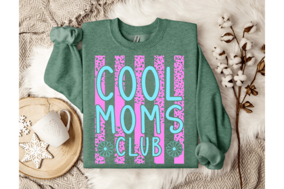 Cool Moms Club Svg, Mama PNG, Mom Life Review