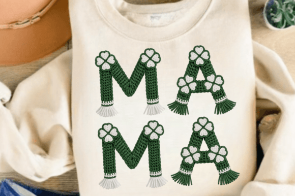 Faux Yarn Lucky Mama PNG, St Patrick’s D