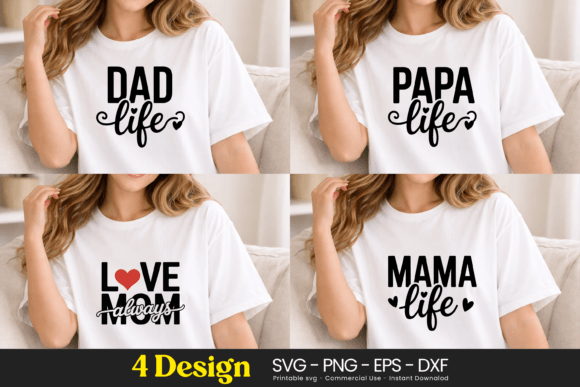 Love Mom Mama Dad Papa SVG PNG: A Designer’s Real-Use Take