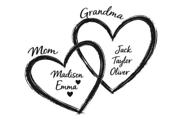Mom Grandma Heart Names SVG: Real Project Review