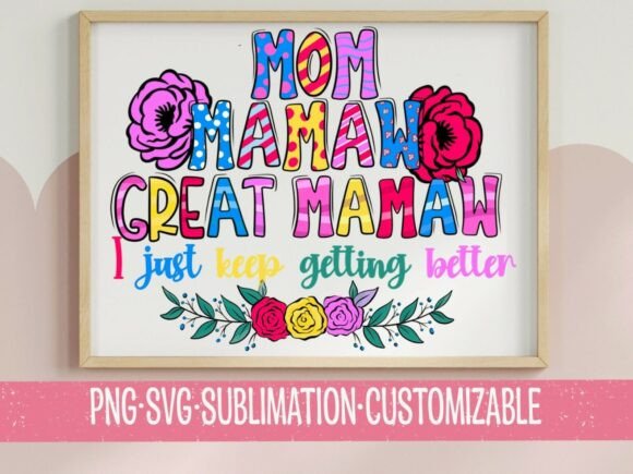 Mom Maman Great Mamaw SVG Embroidery Design Review