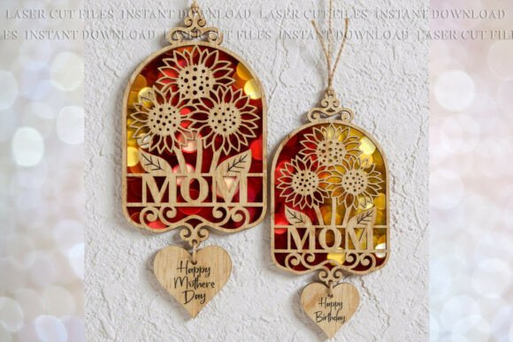 Mom Sunflowers Sun-catcher Design: Embroidery Review