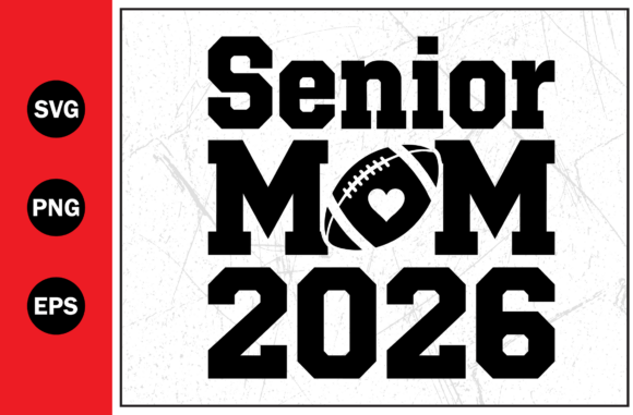 Senior Mom Sports Field Graphic SVG PNG